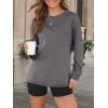 imageAUTOMET Womens Long Sleeve Tops Loose Fit Fall Cute Thick T Shirts Winter Cruise Outfits Trendy ClothesGrey