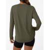 imageAUTOMET Womens Long Sleeve Workout Tops 2025 Fall Sports Sun Shirts Swim Hiking Gym Tshirts UPF 50 Rash Guard UV ClothesArmygreen