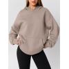 imageAUTOMET Womens Oversized Hoodies Fleece Sweatshirts Fall Fashion 2025 Pullover Winter Clothes OutfitsCoffee Grey