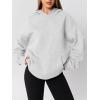 imageAUTOMET Womens Oversized Hoodies Fleece Sweatshirts Fall Fashion 2025 Pullover Winter Clothes OutfitsGrey