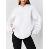 imageAUTOMET Womens Oversized Hoodies Fleece Sweatshirts Fall Fashion 2025 Pullover Winter Clothes OutfitsWhite