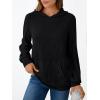 imageAUTOMET Womens Oversized Lightweight Hoodies Fall Fashion Sweaters 2025 Loose Fleece Sweatshirts Clothes with PocketBlack