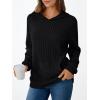 imageAUTOMET Womens Oversized Lightweight Hoodies Fall Fashion Sweaters 2025 Loose Fleece Sweatshirts Clothes with PocketBlack