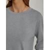 imageAUTOMET Womens Oversized Long Sleeve Shirts Fall Trendy Tops Fashion Gym Baggy Basic Casual Loose Fit Workout Y2k ClothesGrey