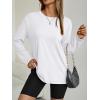 imageAUTOMET Womens Oversized Long Sleeve Shirts Fall Trendy Tops Fashion Gym Baggy Basic Casual Loose Fit Workout Y2k ClothesWhite