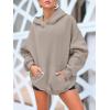 imageAUTOMET Womens Oversized Sweatshirts Fleece Hoodies Long Sleeve Shirts Pullover Fall Outfits 2025 with PocketCoffeegrey