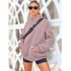 imageAUTOMET Womens Oversized Sweatshirts Fleece Hoodies Long Sleeve Shirts Pullover Fall Outfits 2025 with PocketDarkpink