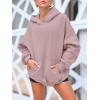 imageAUTOMET Womens Oversized Sweatshirts Fleece Hoodies Long Sleeve Shirts Pullover Fall Outfits 2025 with PocketDarkpink