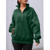 imageAUTOMET Womens Quarter Zip Oversized Sweatshirts Teen Fleece Pullover Hoodies 2025 Mock Neck Sweater Fall Workout JacketGreen