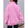 imageAUTOMET Womens Quarter Zip Oversized Sweatshirts Teen Fleece Pullover Hoodies 2025 Mock Neck Sweater Fall Workout JacketPink