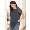 imageAUTOMET Womens Summer Tops Spring Shirts Trendy Vacation Outfits Short Sleeve Business Tshirts Fashion Casual BlousesDarkgrey