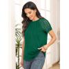 imageAUTOMET Womens Summer Tops Spring Shirts Trendy Vacation Outfits Short Sleeve Business Tshirts Fashion Casual BlousesGreen
