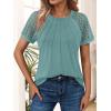 imageAUTOMET Womens Summer Tops Spring Shirts Trendy Vacation Outfits Short Sleeve Business Tshirts Fashion Casual BlousesGreygreen