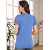 imageAUTOMET Womens Summer Tops Spring Shirts Trendy Vacation Outfits Short Sleeve Business Tshirts Fashion Casual BlousesLightblue