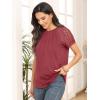 imageAUTOMET Womens Summer Tops Spring Shirts Trendy Vacation Outfits Short Sleeve Business Tshirts Fashion Casual BlousesRust
