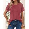 imageAUTOMET Womens Summer Tops Spring Shirts Trendy Vacation Outfits Short Sleeve Business Tshirts Fashion Casual BlousesRust