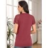 imageAUTOMET Womens Summer Tops Spring Shirts Trendy Vacation Outfits Short Sleeve Business Tshirts Fashion Casual BlousesRust