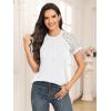 imageAUTOMET Womens Summer Tops Spring Shirts Trendy Vacation Outfits Short Sleeve Business Tshirts Fashion Casual BlousesWhite