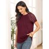 imageAUTOMET Womens Summer Tops Spring Shirts Trendy Vacation Outfits Short Sleeve Business Tshirts Fashion Casual BlousesWinered