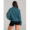 imageAUTOMET Womens Sweatshirts Half Zip Cropped Pullover Fleece Quarter Zipper Hoodies 2025 Fall Fashion Outfits ClothesBluegreen