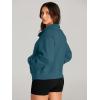 imageAUTOMET Womens Sweatshirts Half Zip Cropped Pullover Fleece Quarter Zipper Hoodies 2025 Fall Fashion Outfits ClothesBluegreen