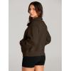 imageAUTOMET Womens Sweatshirts Half Zip Cropped Pullover Fleece Quarter Zipper Hoodies 2025 Fall Fashion Outfits ClothesCoffee