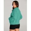 imageAUTOMET Womens Sweatshirts Half Zip Cropped Pullover Fleece Quarter Zipper Hoodies 2025 Fall Fashion Outfits ClothesCyan
