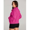 imageAUTOMET Womens Sweatshirts Half Zip Cropped Pullover Fleece Quarter Zipper Hoodies 2025 Fall Fashion Outfits ClothesHotpink