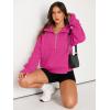 imageAUTOMET Womens Sweatshirts Half Zip Cropped Pullover Fleece Quarter Zipper Hoodies 2025 Fall Fashion Outfits ClothesHotpink