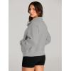 imageAUTOMET Womens Sweatshirts Half Zip Cropped Pullover Fleece Quarter Zipper Hoodies 2025 Fall Fashion Outfits ClothesLight Grey
