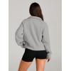 imageAUTOMET Womens Sweatshirts Half Zip Cropped Pullover Fleece Quarter Zipper Hoodies 2025 Fall Fashion Outfits ClothesLight Grey