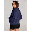 imageAUTOMET Womens Sweatshirts Half Zip Cropped Pullover Fleece Quarter Zipper Hoodies 2025 Fall Fashion Outfits ClothesNavyblue