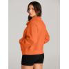 imageAUTOMET Womens Sweatshirts Half Zip Cropped Pullover Fleece Quarter Zipper Hoodies 2025 Fall Fashion Outfits ClothesOrange