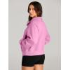 imageAUTOMET Womens Sweatshirts Half Zip Cropped Pullover Fleece Quarter Zipper Hoodies 2025 Fall Fashion Outfits ClothesPink