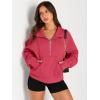 imageAUTOMET Womens Sweatshirts Half Zip Cropped Pullover Fleece Quarter Zipper Hoodies 2025 Fall Fashion Outfits ClothesRose