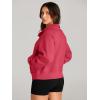imageAUTOMET Womens Sweatshirts Half Zip Cropped Pullover Fleece Quarter Zipper Hoodies 2025 Fall Fashion Outfits ClothesRose