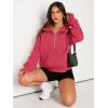 imageAUTOMET Womens Sweatshirts Half Zip Cropped Pullover Fleece Quarter Zipper Hoodies 2025 Fall Fashion Outfits ClothesRose