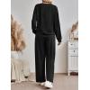 imageAUTOMET Womens Sweatsuits 2 Piece Lounge Matching Outfits Sweat Sets Tracksuit Travel Sweatshirts Fall Fashion Clothes 2025Black