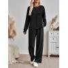 imageAUTOMET Womens Sweatsuits 2 Piece Lounge Matching Outfits Sweat Sets Tracksuit Travel Sweatshirts Fall Fashion Clothes 2025Black