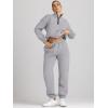 imageAUTOMET Womens Sweatsuits 2 Piece Outfits Lounge Sets Long Sleeve Half Zip Pullover and Baggy Sweatpants with PocketsDarkgrey