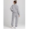 imageAUTOMET Womens Sweatsuits 2 Piece Outfits Lounge Sets Long Sleeve Half Zip Pullover and Baggy Sweatpants with PocketsDarkgrey