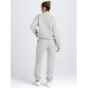 imageAUTOMET Womens Sweatsuits 2 Piece Outfits Lounge Sets Long Sleeve Half Zip Pullover and Baggy Sweatpants with PocketsGrey