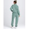 imageAUTOMET Womens Sweatsuits 2 Piece Outfits Lounge Sets Long Sleeve Half Zip Pullover and Baggy Sweatpants with PocketsLake