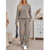 imageAUTOMET Womens Sweatsuits 2 Piece Sets Travel Outfits 2025 Fall Matching Lounge Set Oversized Sweatshirt Wide Leg PantsCoffeegrey