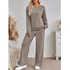 imageAUTOMET Womens Sweatsuits 2 Piece Sets Travel Outfits 2025 Fall Matching Lounge Set Oversized Sweatshirt Wide Leg PantsCoffeegrey