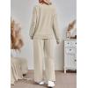 imageAUTOMET Womens Sweatsuits 2 Piece Sets Travel Outfits 2025 Fall Matching Lounge Set Oversized Sweatshirt Wide Leg PantsKhaki