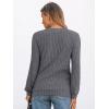 imageAUTOMET Womens V Neck Long Sleeve Shirt Fall Fashion Tops Tunic Dressy Casual Sweater Clothes Cute Trendy Work Outfits 2025Deepgrey