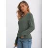 imageAUTOMET Womens V Neck Long Sleeve Shirt Fall Fashion Tops Tunic Dressy Casual Sweater Clothes Cute Trendy Work Outfits 2025Green
