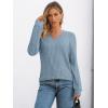 imageAUTOMET Womens V Neck Long Sleeve Shirt Fall Fashion Tops Tunic Dressy Casual Sweater Clothes Cute Trendy Work Outfits 2025Lightblue