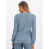 imageAUTOMET Womens V Neck Long Sleeve Shirt Fall Fashion Tops Tunic Dressy Casual Sweater Clothes Cute Trendy Work Outfits 2025Lightblue